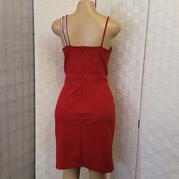 BRAND NEW ALEXA B ONE SHOULDER BODYCON MINI DRESS - Picture 8 of 14